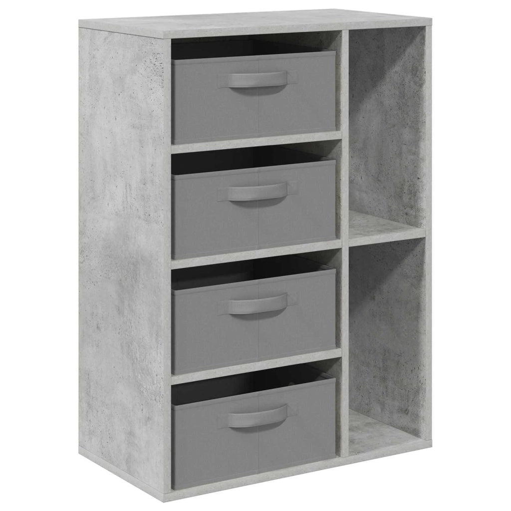 Credenza | Madia | Buffet da pranzo | Armadio da pranzo con cassetto Grigio cemento 60 x 33,5 x 84 cm