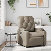 Poltrona Reclinabile Cappuccino in Similpelle 372509