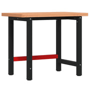 Banco Lavoro 100x60x83 cm Legno Massello Faggio Rettangolare CFW9010918