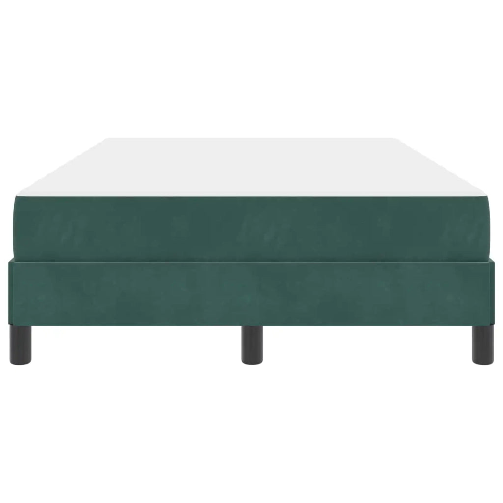Letto a molle con materasso Verde Scuro 120 x 190 cm Tessuto 3398680