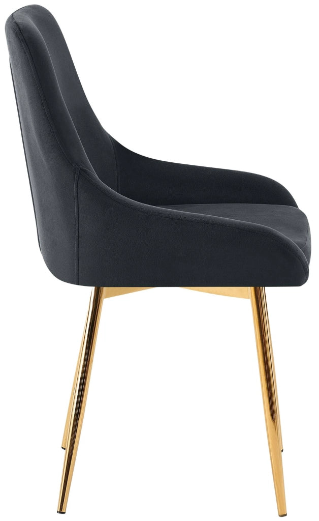 Set di 2 sedie da pranzo Elmira velluto oro 9