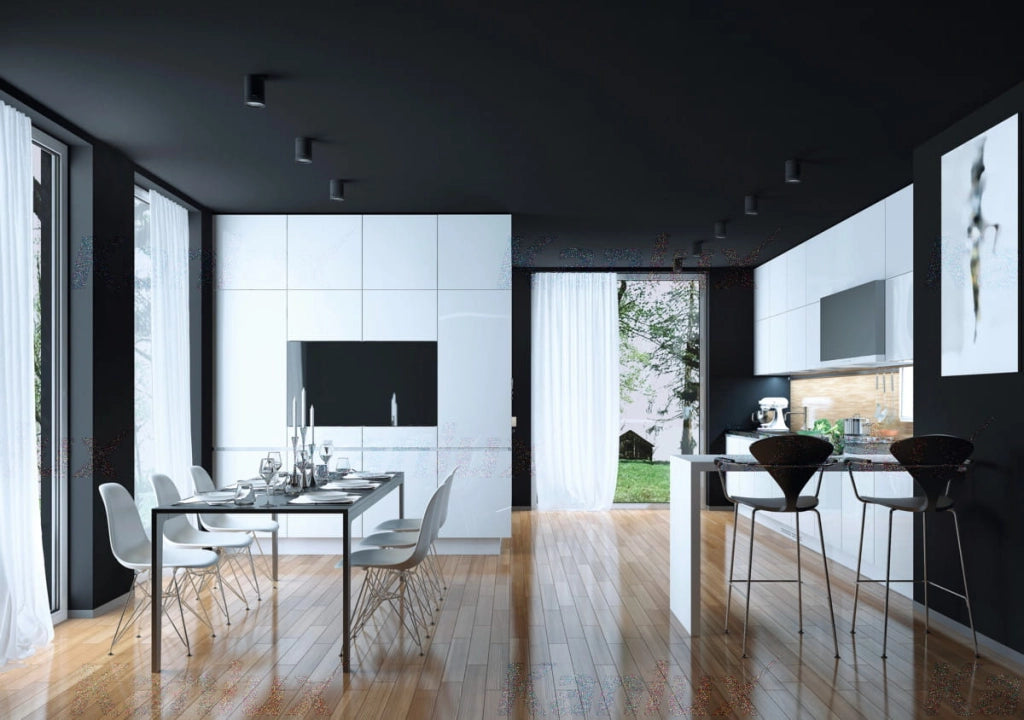 Faretto da soffitto Kanlux BORD nero GU10 orientabile