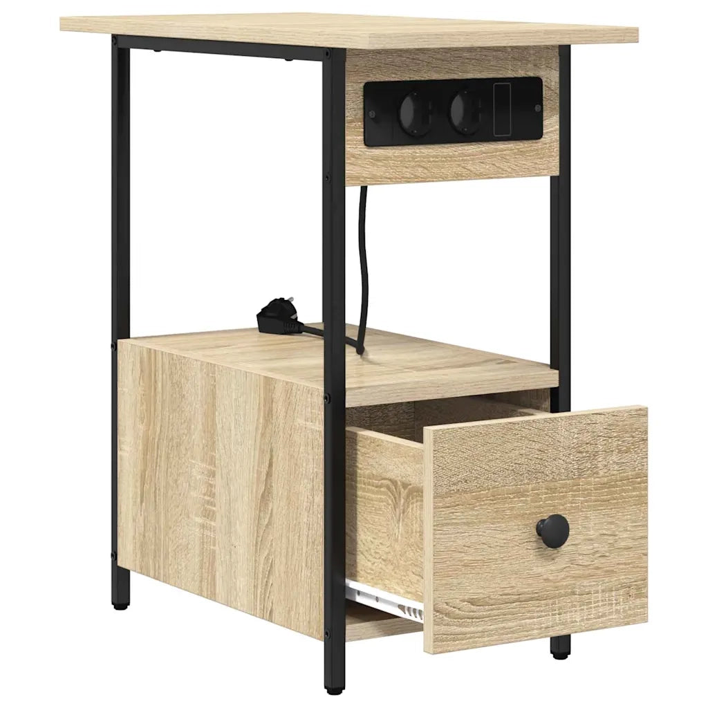Armadio da Notte con cassetto Rovere Sonoma 60 x 30 x 61 cm 859596