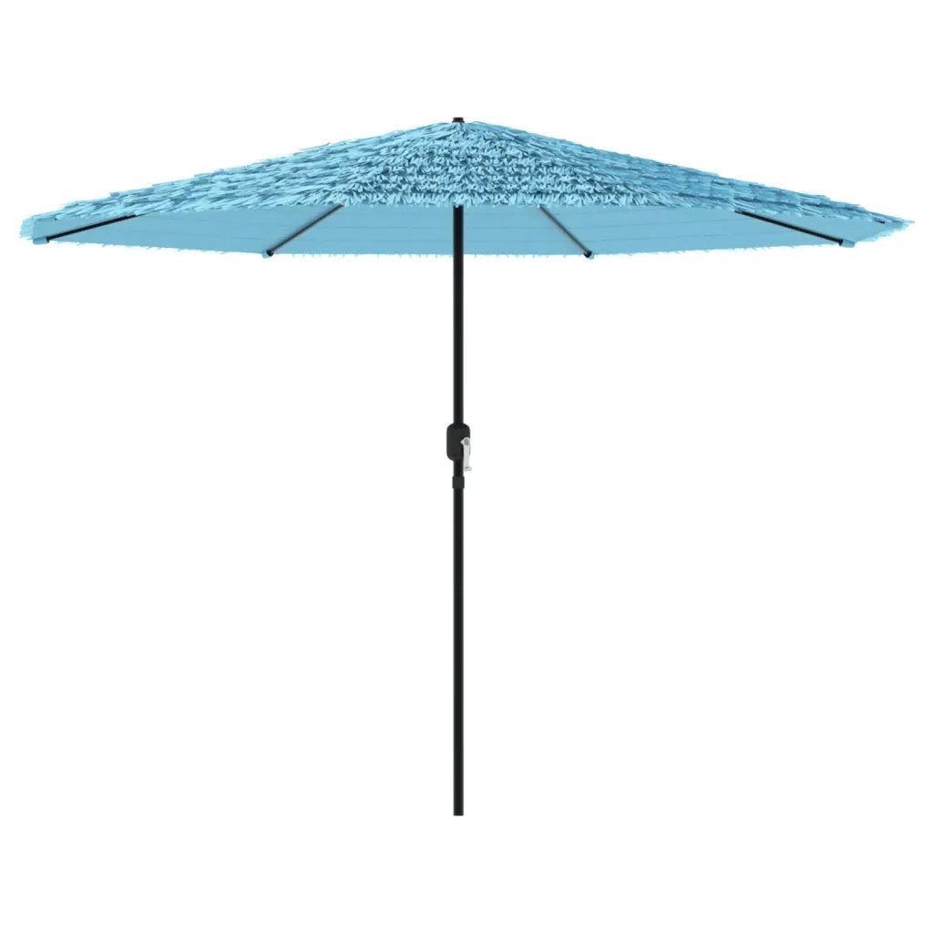 Ombrellone Giardino-Ombrello da Balcone con Palo in Acciaio Blu 388x388x248 cm