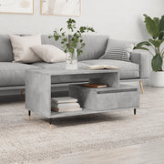 Tavolino Salotto Grigio Cemento 90x49x45 cm Legno Multistratocod mxl 94814