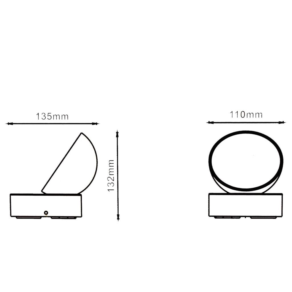 Applique da parete orientabile IP54 impermeabile LED 12W interruttore luce CCT da 3000K a 6500K lampada muro giardino terrazza balcone ingresso BIANCO