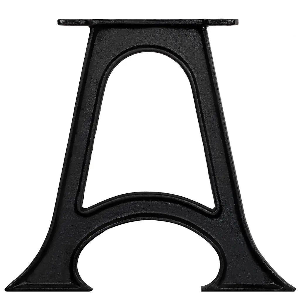 Gambe per Tavolino da Caffè 2 pz Base ad Arco Forma di A Ghisa 245430