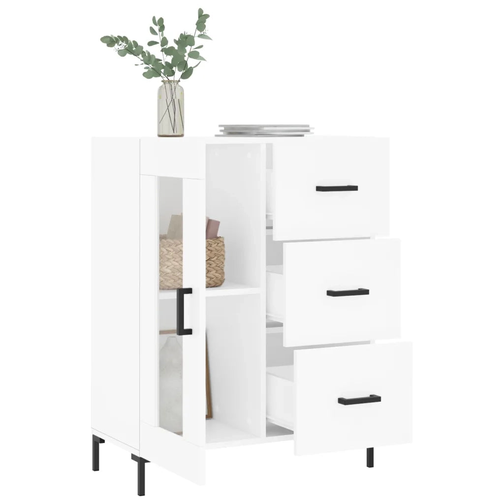 Credenza Bianca 69,5x34x90 cm in Legno Multistrato 828044