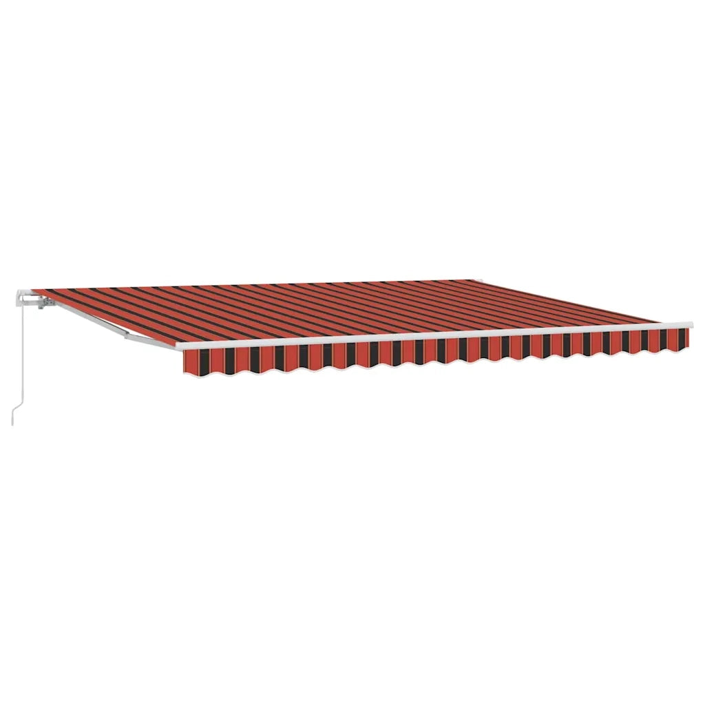 Tenda da Sole Arancione e Marrone 450 x 350 x 165 cm Poliestere 3331081