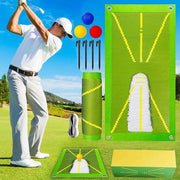 Mat di allenamento per la detezione di oscillazioni analisi di battitura piastra di allenamento e correzione dell'angolo di colpo mat di allenamento per golf per uso indoor/outdoor | Apparecchiatura di allenamento