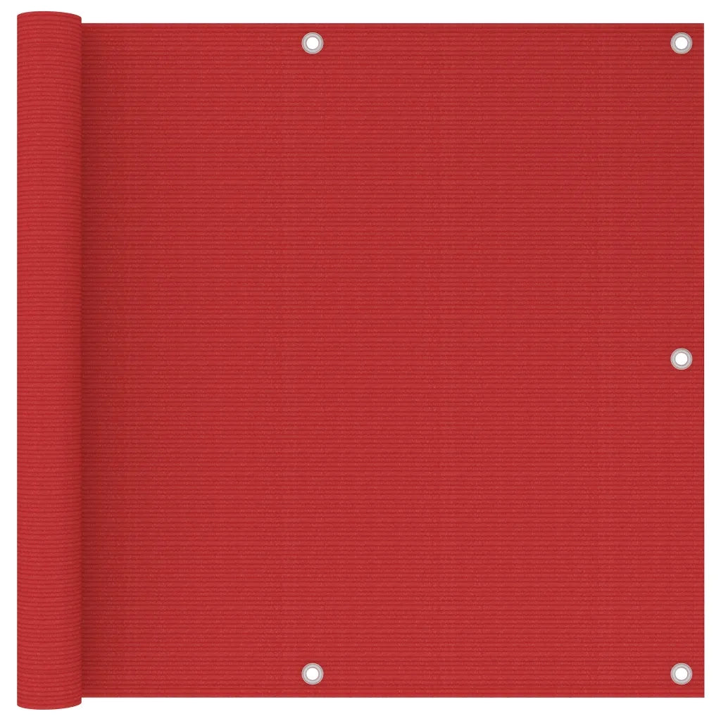 Schermo Frangivista per Balcone Rosso 90x300 cm in HDPE cod mxl 21019