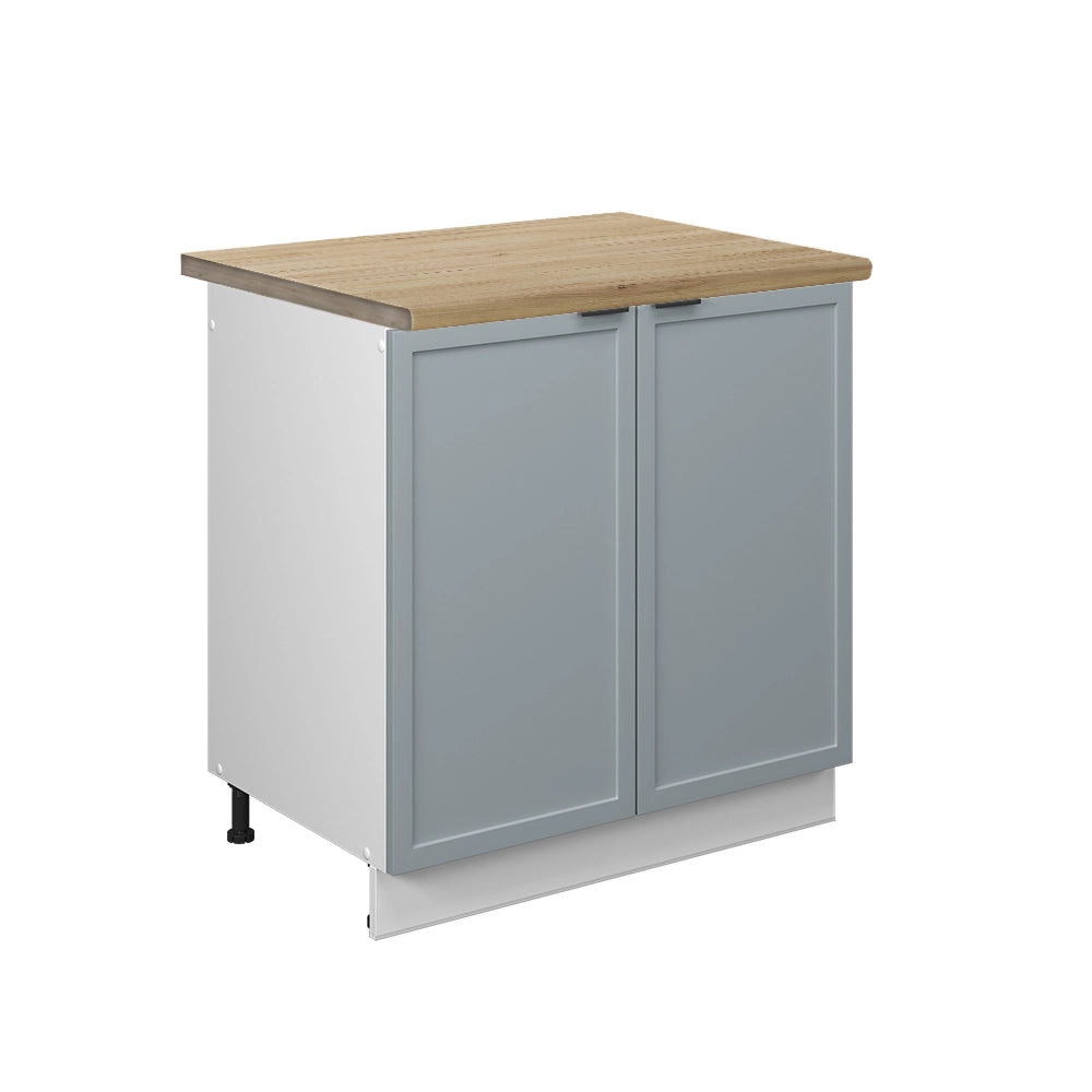 Vicco Mobile lavello cucina Blu-grigio chiaro 80 cm , PL Rovere