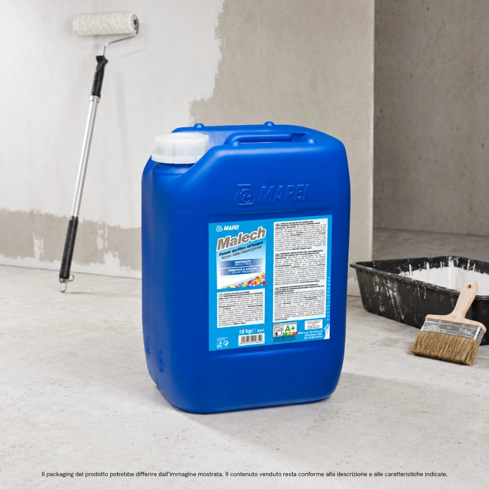 Mapei malech fondo acrilico all'acqua per superfici murali 10 kg