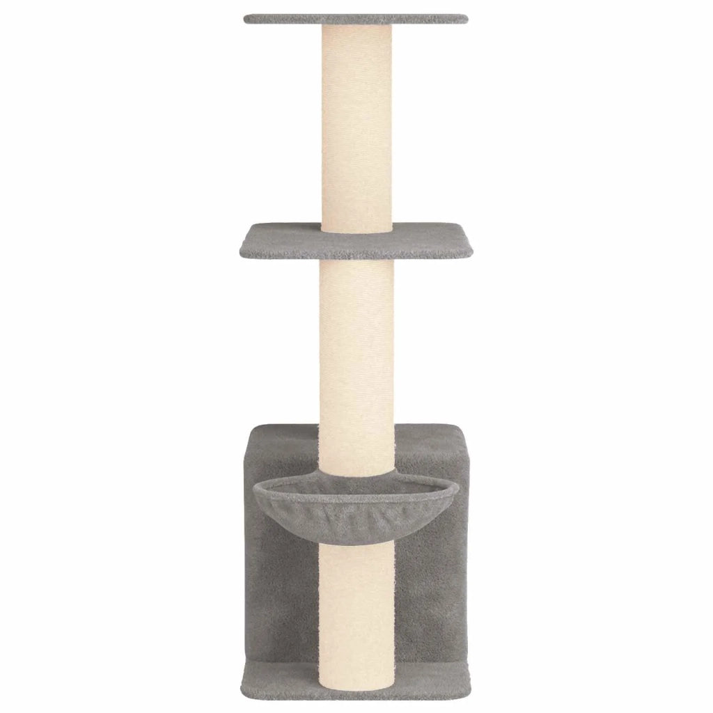 Albero per gatti con pali per graffiare in sisal Grigio Chiaro 42033061