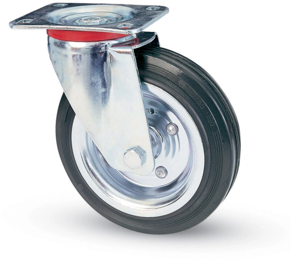 RUOTA INDUSTRIALE D 150 MM GOMMA 80 PIASTRA GIR- AVO- 1,0 pz