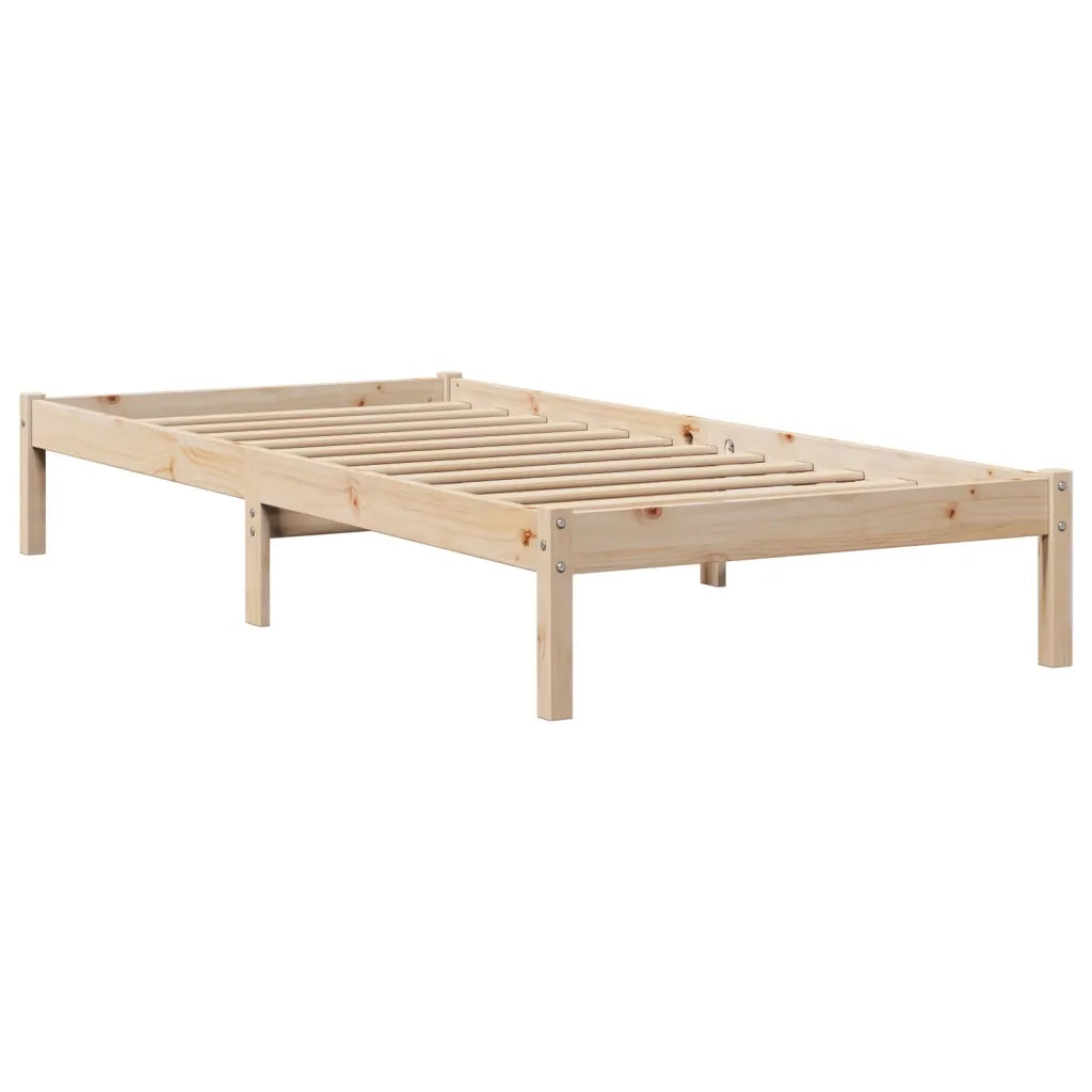 Letto senza Materasso 90x200 cm in Legno Massello di Pino