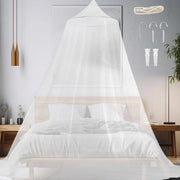 Tenda da letto per due persone/letto singolo - rete antizanzare fine per interni ed esterni - bianca