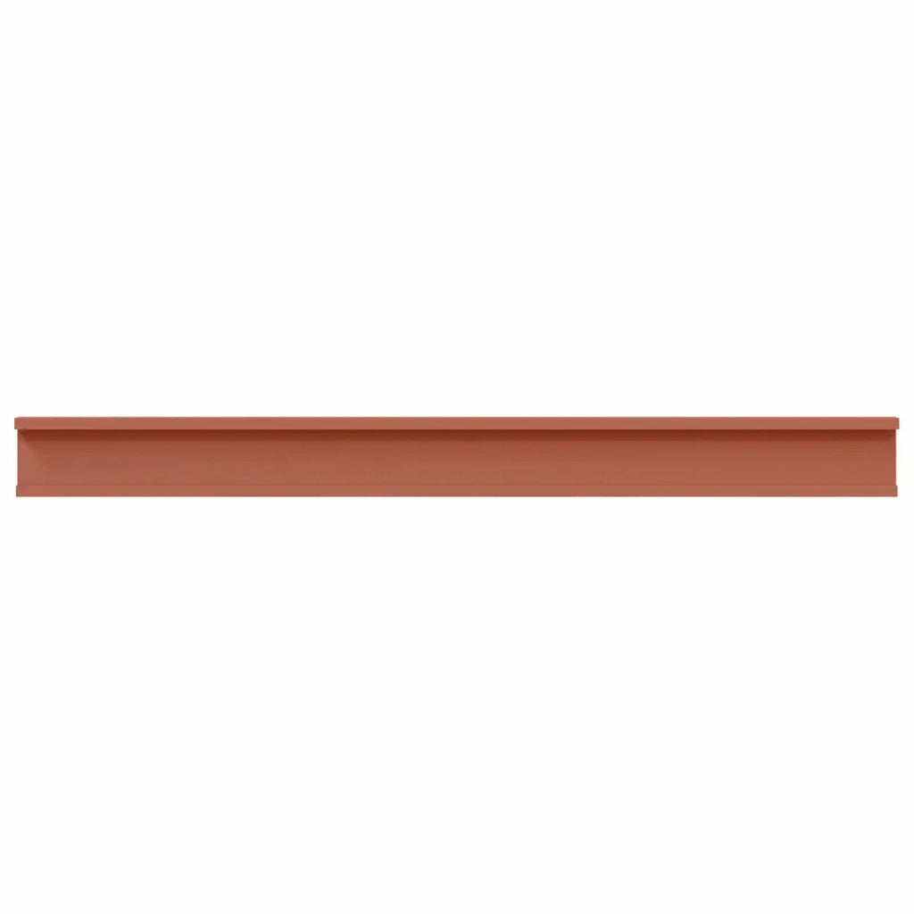 Scaffale da parete 2 pcs Rosso 100 x 9 x 3 cm Legno multistrato