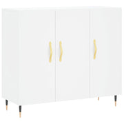 Credenza | Madia | Buffet da pranzo | Armadio da pranzo Bianca 90x34x80 cm in Legno Multistrato