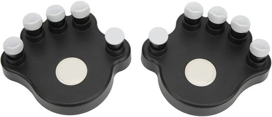 1 proporzioni - Antiscivolo - Design palmo ergonomico - 2 pezzi - Materiale siliconico - Accessori correzione delle dita - Piano allenatore