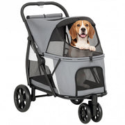 Carrello per Cani Pieghevole ¨C Zephmum ¨C Grigio