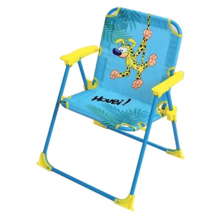 MARSUPILAMI Mobili da giardino per bambini comprensivi di 1 tavolo, 2 sedie pieghevoli e 1 ombrellone