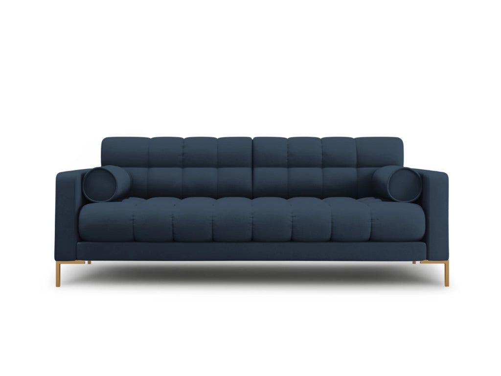 Cosmopolitan Design - Divano "Bali" 4 posti in tessuto strutturato blu 