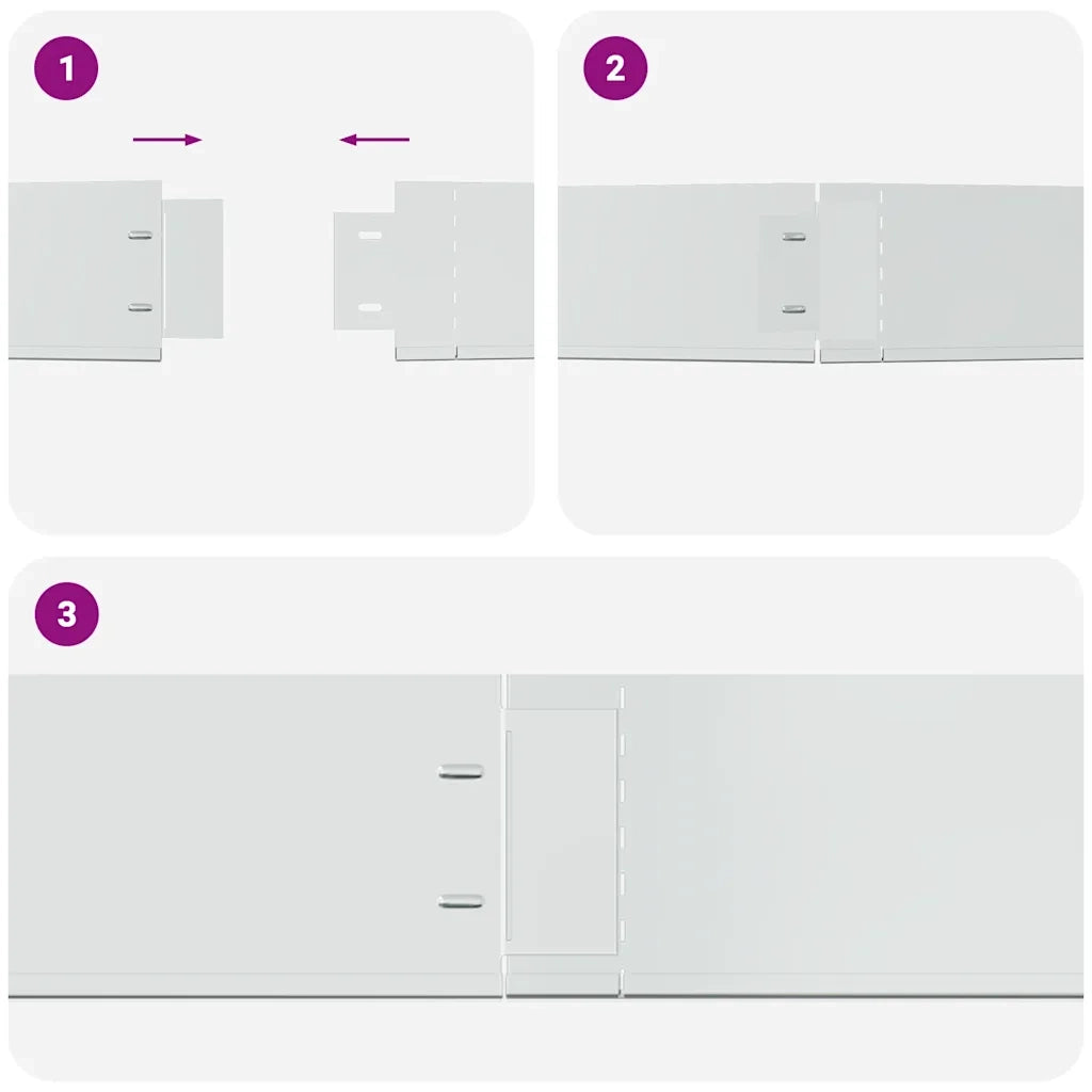 Set 5 pz Bordo prato flessibile in acciaio galvanizzato 100 x 14 cm 141596