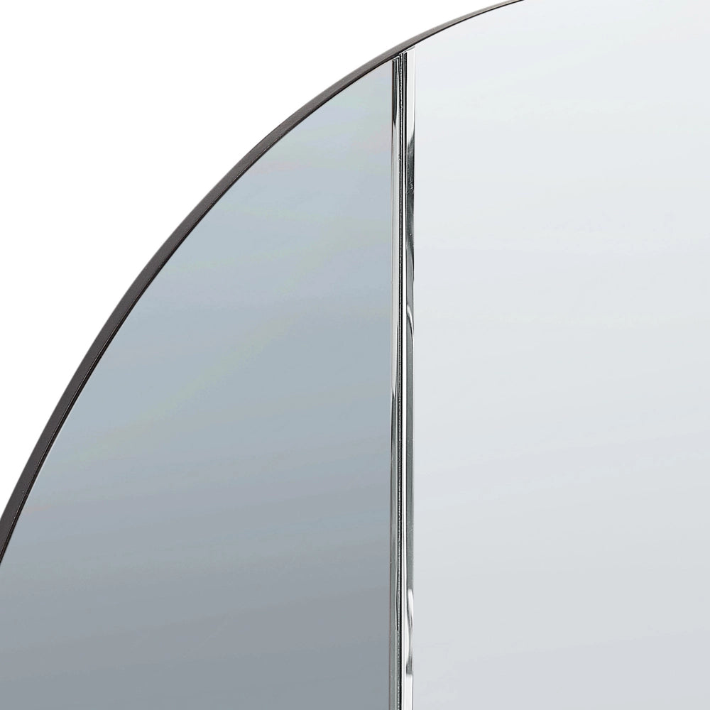 Specchio da parete blu 79 x 79 cm di forma rotonda con ganci Decorazione da parete in stile moderno