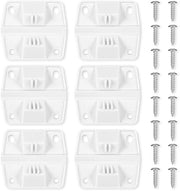 Kit di sostituzione per scharnieri in plastica, 6 pezzi, inclusi 24 viti, dimensioni 5,7x5cm, per uso in contenitori refrigeranti