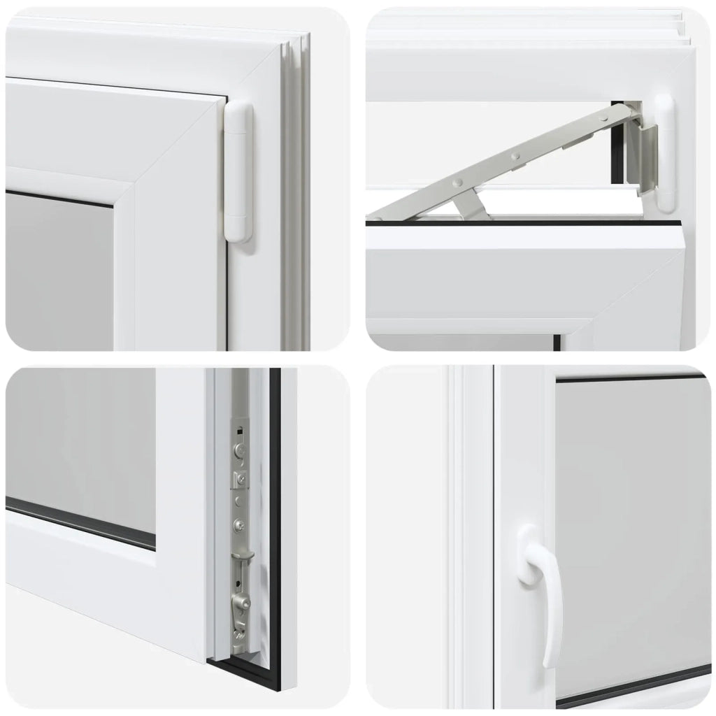 Finestra per Soffitta RISOR 120 x 60 cm PVC e Vetro Bianco CFW1109537