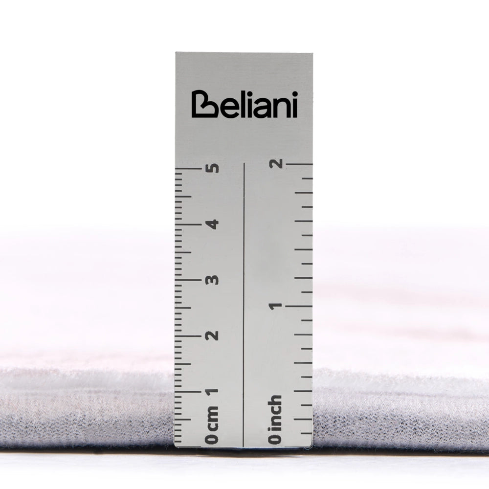 Tappeto tessuto beige 140 x 200 cm Moderno motivo zebrato Soggiorno Camera da letto Per riscaldamento a pavimento Fondo antiscivolo