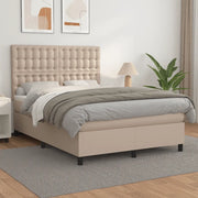 Giroletto a Molle con Materasso Cappuccino 140x200cm Similpelle cod mxl 59864