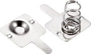 Set di 10 piatti di ricarica per batterie AA, verniciati, 13 mm x 11,5 mm