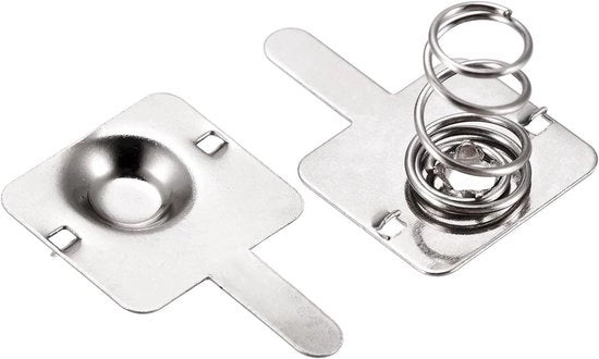 Set di 10 piatti di ricarica per batterie AA, verniciati, 13 mm x 11,5 mm