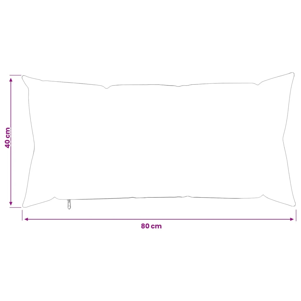Federa 2 pcs HEERLEN Blu mare 40 x 80 cm Fleece in microfibra 909997