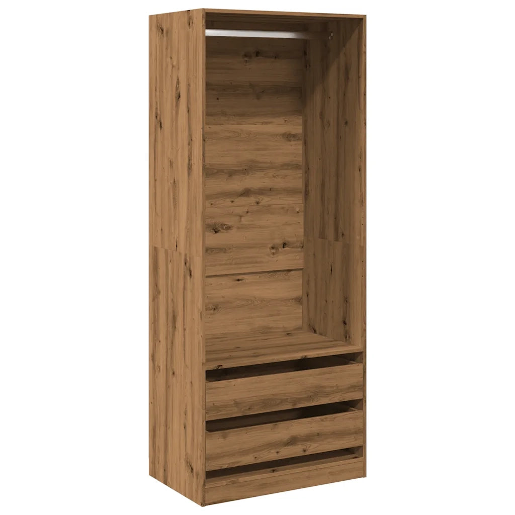 Armadio Rovere Artigianale 80x50x200 cm in Legno Multistrato CFW5784831