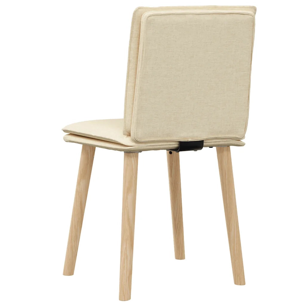 Sedie da Pranzo 2 pz Crema in Tessuto 4101262