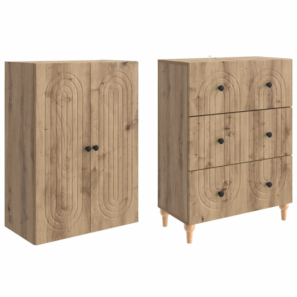 Set di armadi 2 pcs 66 x 34,5 x 90 cm Legno ingegnerizzato 3416465