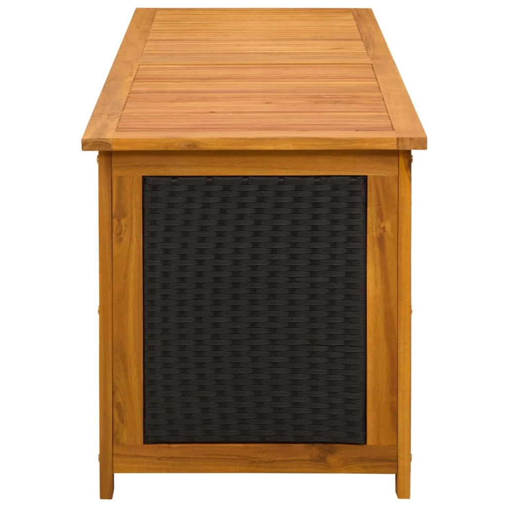 Scatola di Stoccaggio per Giardino 243 L 150 x 50 x 56 cm Nero 42002711