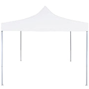 Gazebo Professionale Pieghevole 3x3m Acciaio Bianco 48860