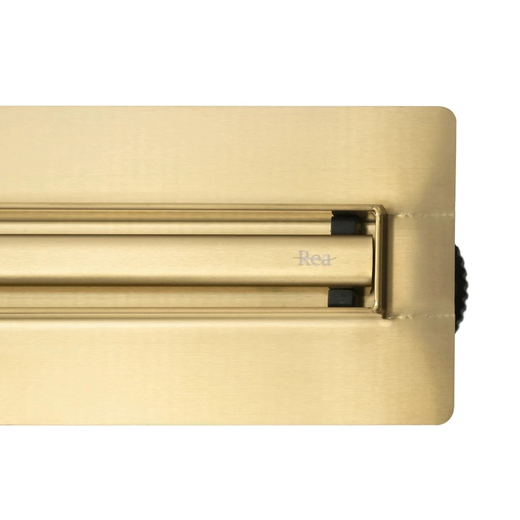 Scarico Lineare Rea Neox Slim Pro Brush Gold 80