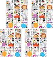 Sticker dieren - 36 pezzi in diversi stili per attività manuali - carini e colorati sticker dieren.
