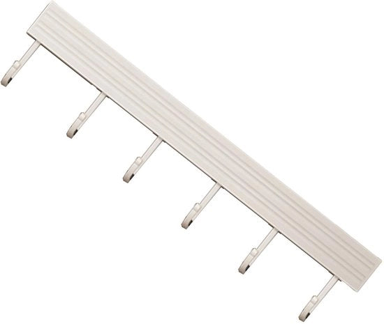Hanger per cucina con installazione rapida - Alluminio - 6 ganci - Antiossidante - Resistente all'usura - Spazievitore