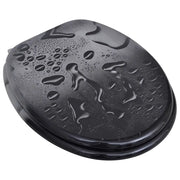 Coperchio da Toilette in MDF con Modello Gocce d'Acqua CFW1685164