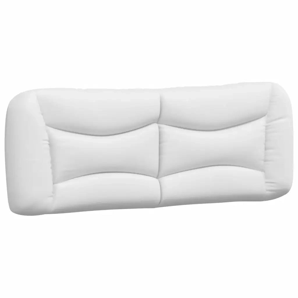 Letto con Materasso Hvar Bianco e Nero 140x190 cm in Similpelle 3208723