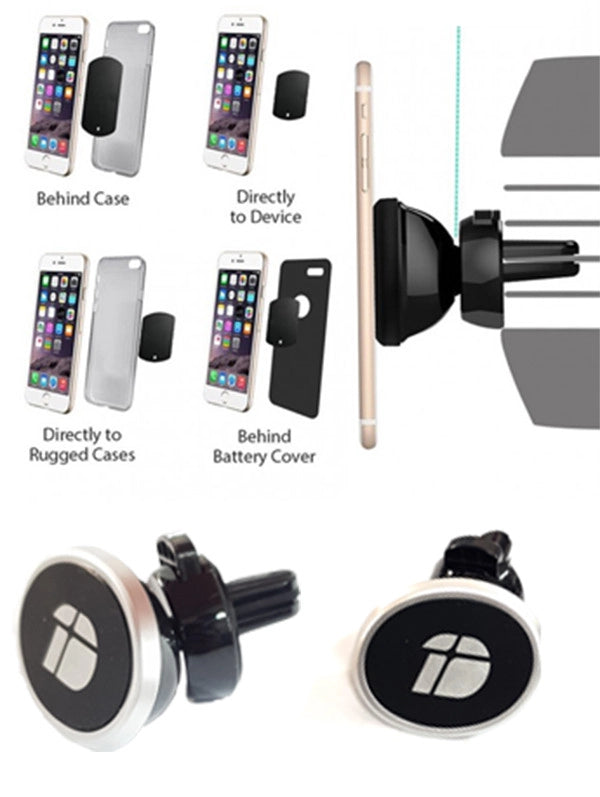 SUPPORTO MAGNETICO CALAMITA PER CELLULARE SMARTPHONE DA AUTO BOCCHETTE ARIA H076