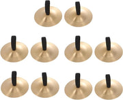 5 set di mini bacchette con cinturino elastico e dita Cymbal per danza del ventre, strumenti musicali Orff