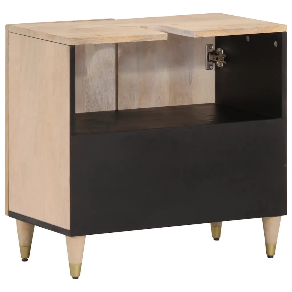 Mobile Lavabo da Bagno 62x33x58cm in Legno Massello di Mango 358267