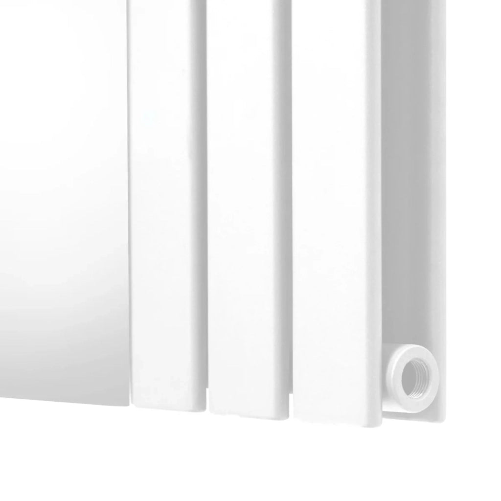 Radiatore a Specchio a Doppia Colonna Verticale Bianco 1800mm x 425mm